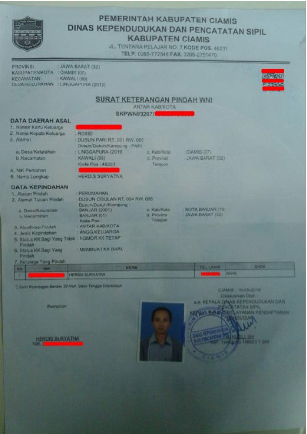 Detail Surat Keterangan Pindah Wni Nomer 5