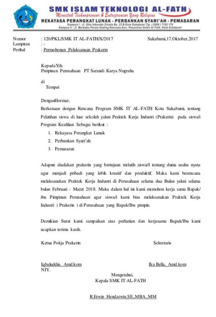 Detail Surat Keterangan Pkl Nomer 45