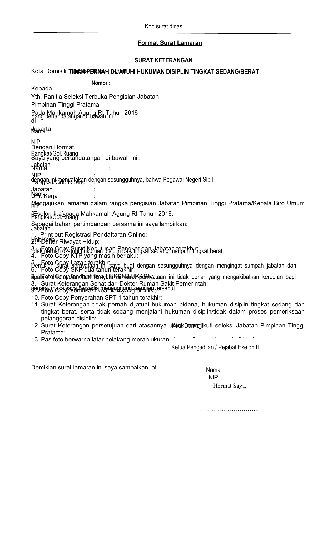 Detail Surat Keterangan Riwayat Hidup Nomer 7