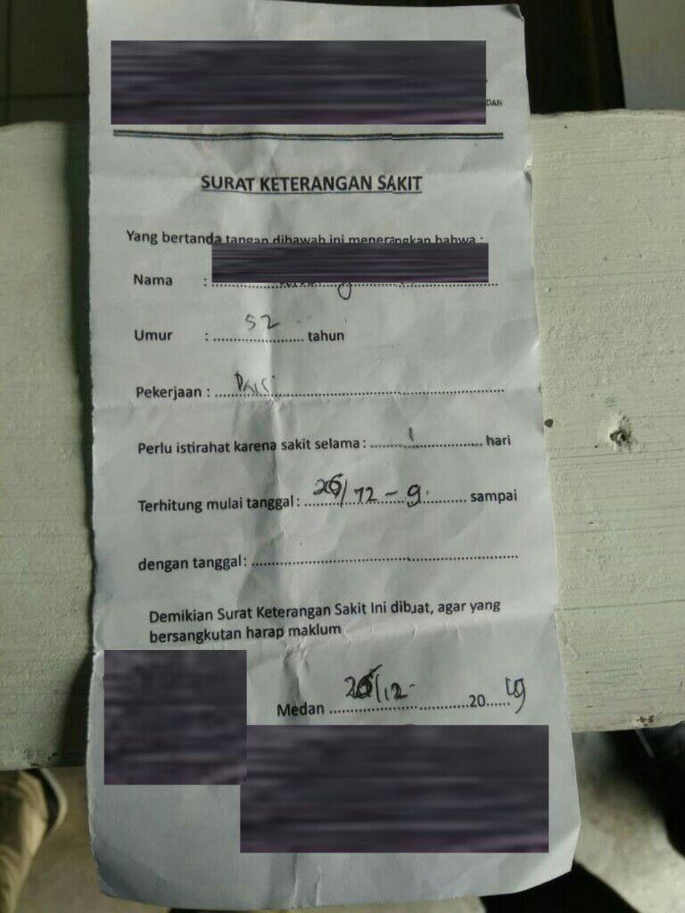 Detail Surat Keterangan Sakit Nomer 33