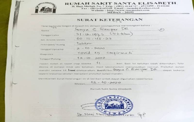 Detail Surat Keterangan Sakit Dari Rumah Sakit Nomer 31