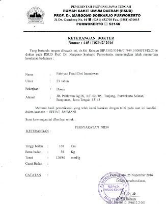 Detail Surat Keterangan Sehat Jasmani Dan Rohani Nomer 4