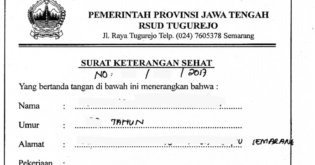 Detail Surat Keterangan Sehat Jasmani Dan Rohani Nomer 44