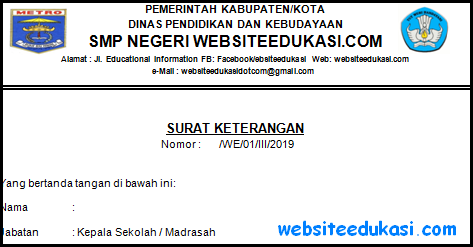 Detail Surat Keterangan Siswa Nomer 38