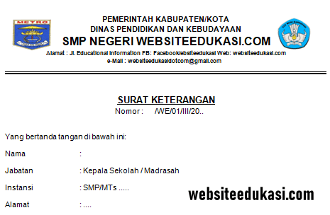 Detail Surat Keterangan Siswa Berprestasi Nomer 6