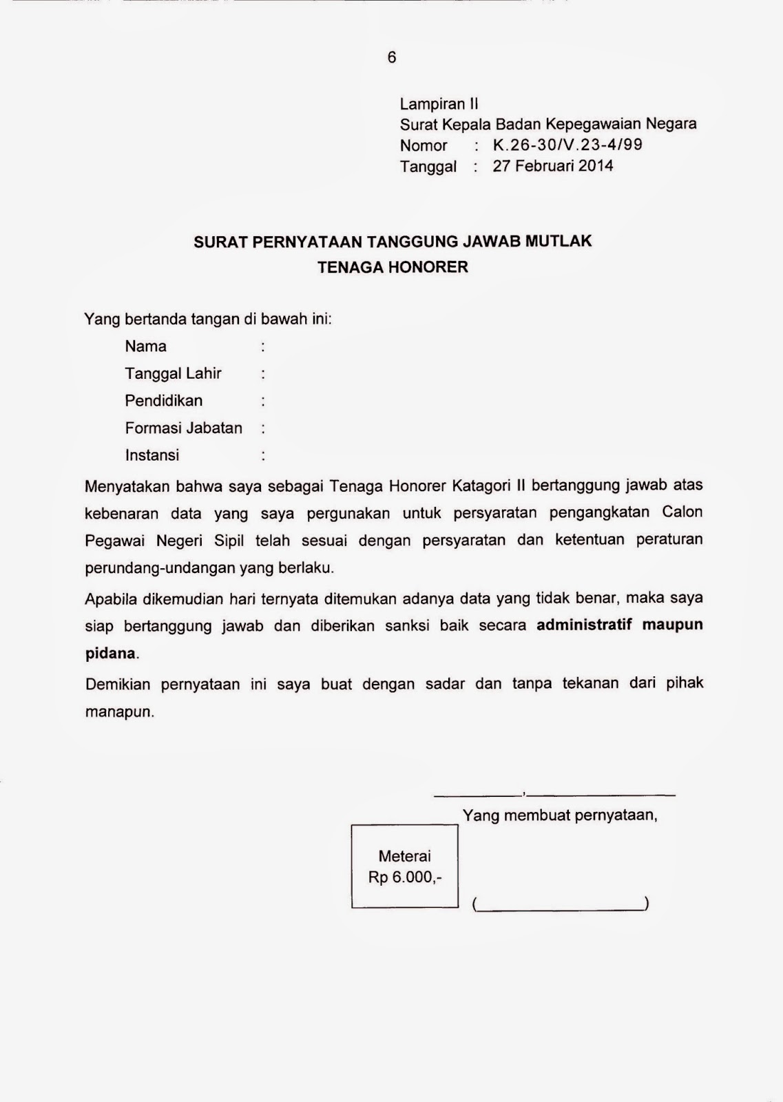 Detail Surat Keterangan Slip Gaji Nomer 27