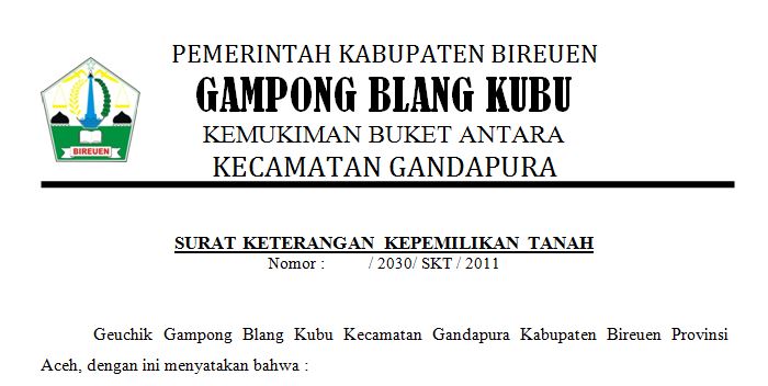 Detail Surat Keterangan Tanah Tidak Sengketa Nomer 39