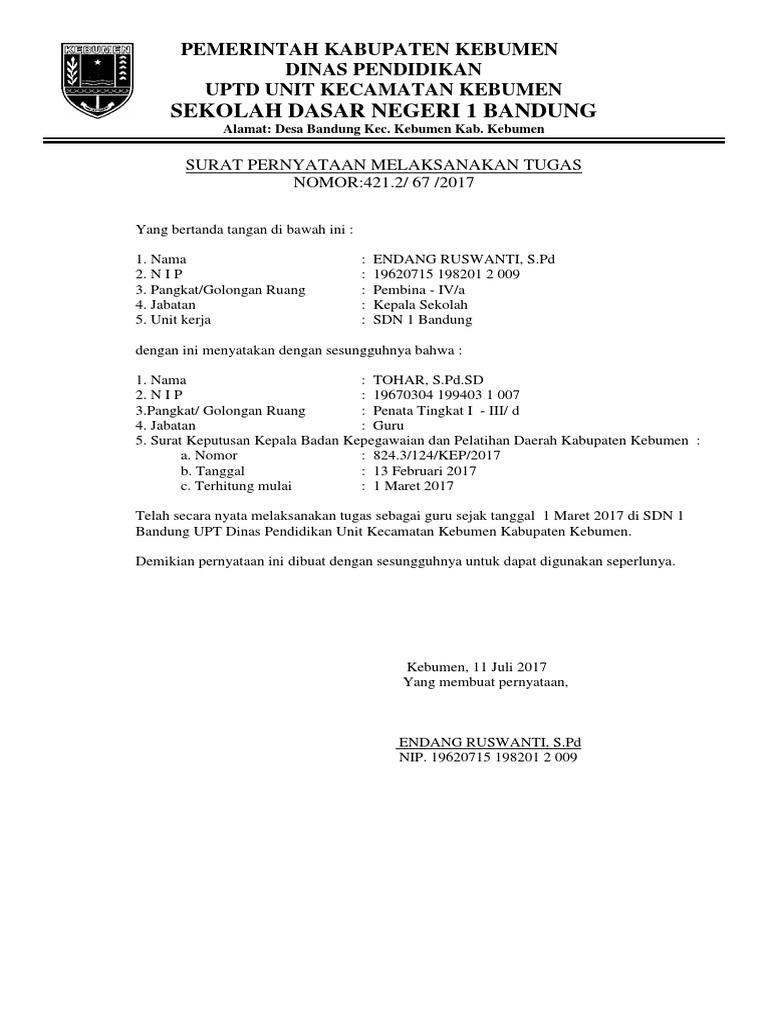 Detail Surat Keterangan Tugas Nomer 17