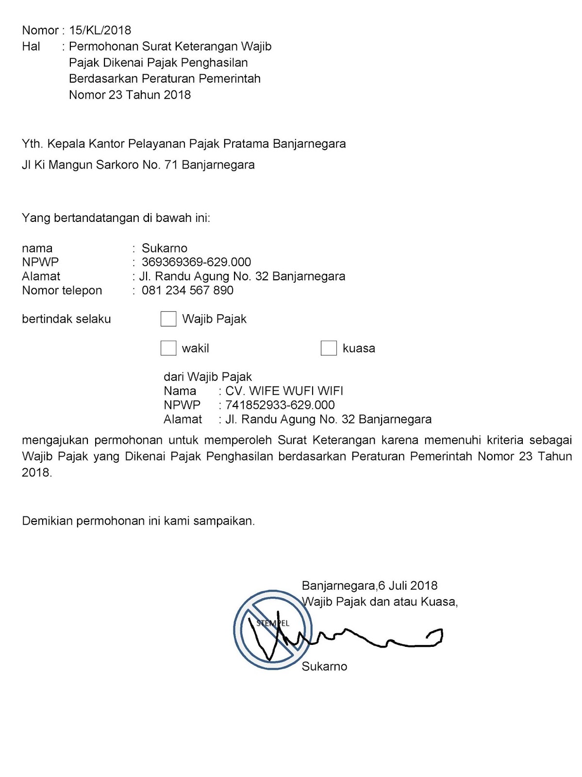 Detail Surat Keterangan Umkm Nomer 19