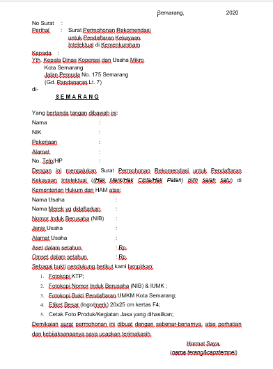 Detail Surat Keterangan Umkm Nomer 33