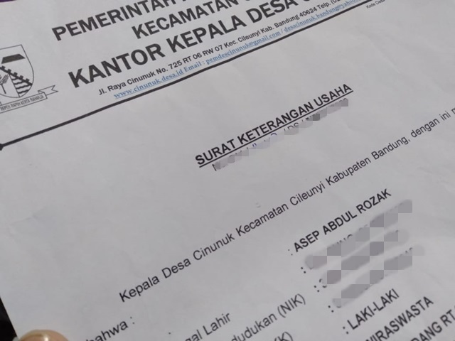 Detail Surat Keterangan Umkm Nomer 49