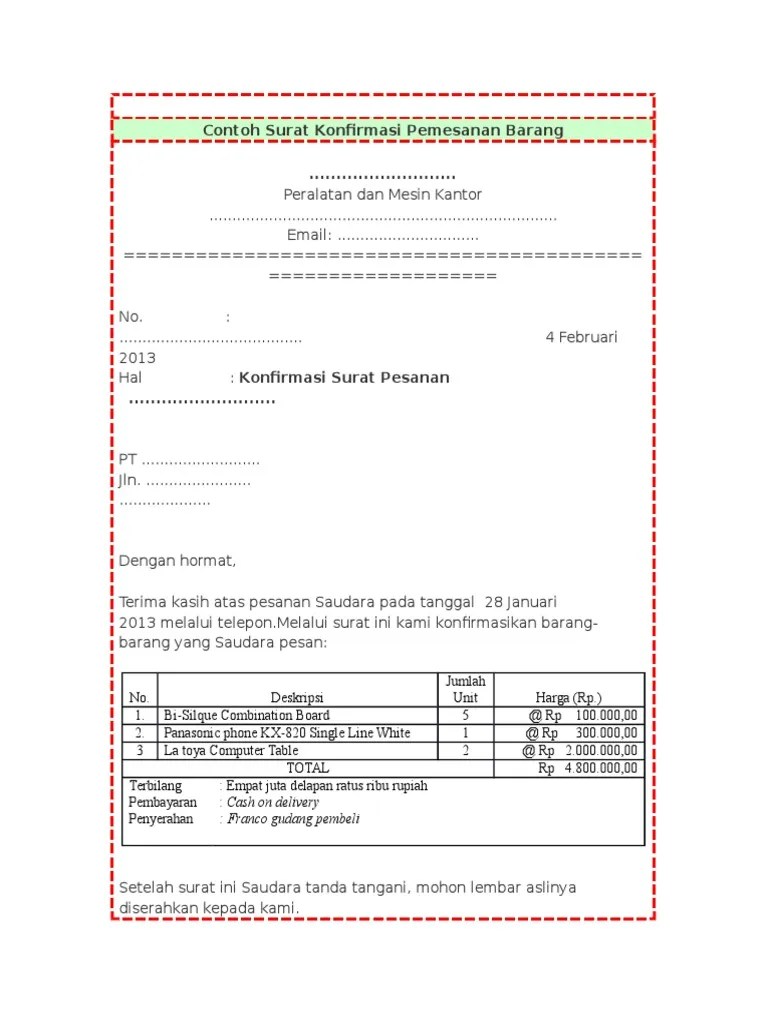 Detail Surat Konfirmasi Pembayaran Nomer 42