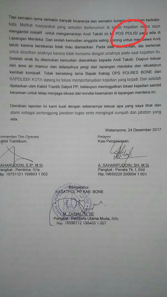 Detail Surat Kronologi Kejadian Nomer 48