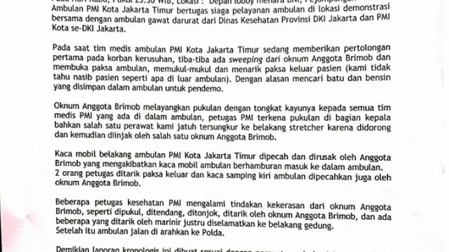 Detail Surat Kronologi Kejadian Nomer 7