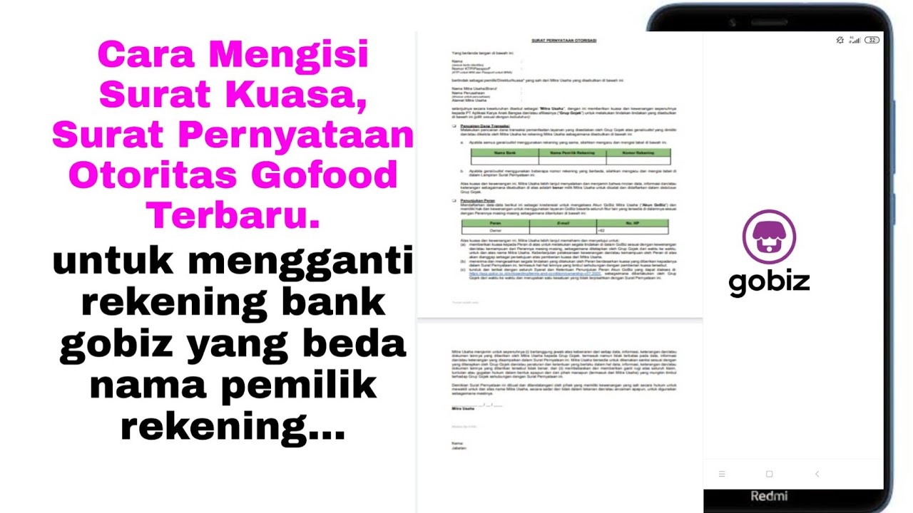 Detail Surat Kuasa Go Food Nomer 26