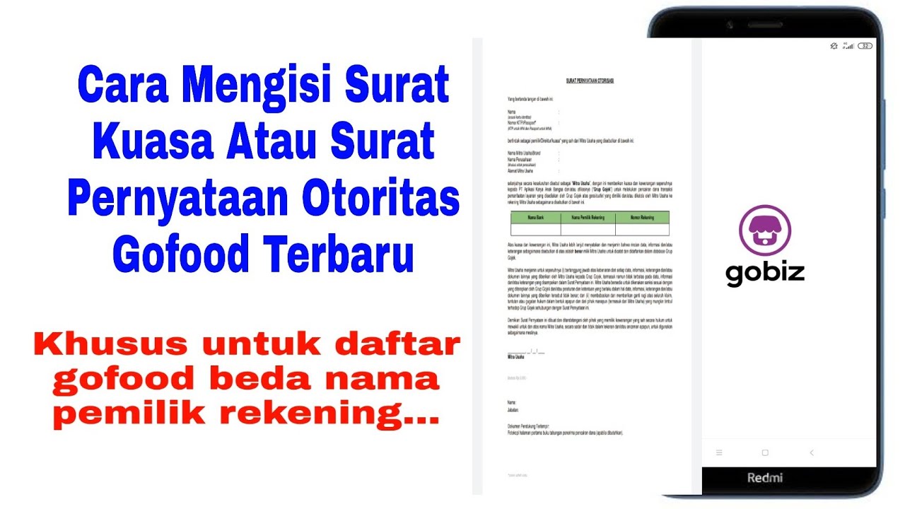 Detail Surat Kuasa Go Food Nomer 28