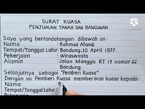 Download Surat Kuasa Jual Tanah Nomer 48