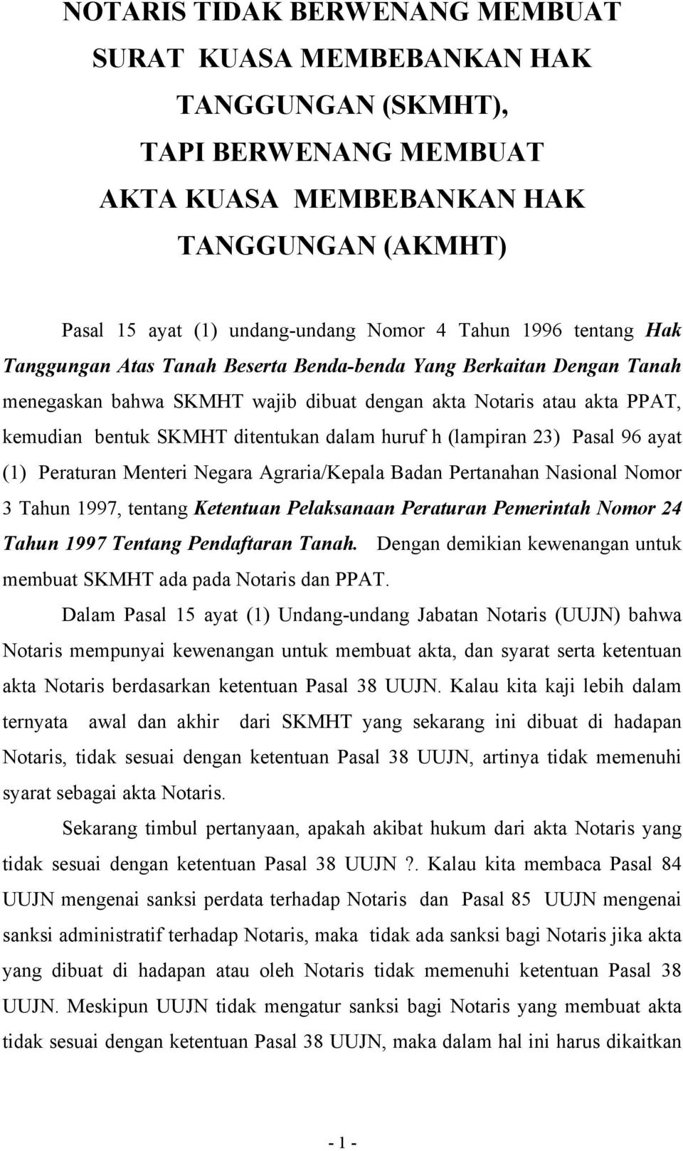 Detail Surat Kuasa Notariil Nomer 33