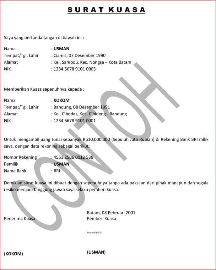 Detail Surat Kuasa Pembatalan Tiket Kereta Koleksi Nomer