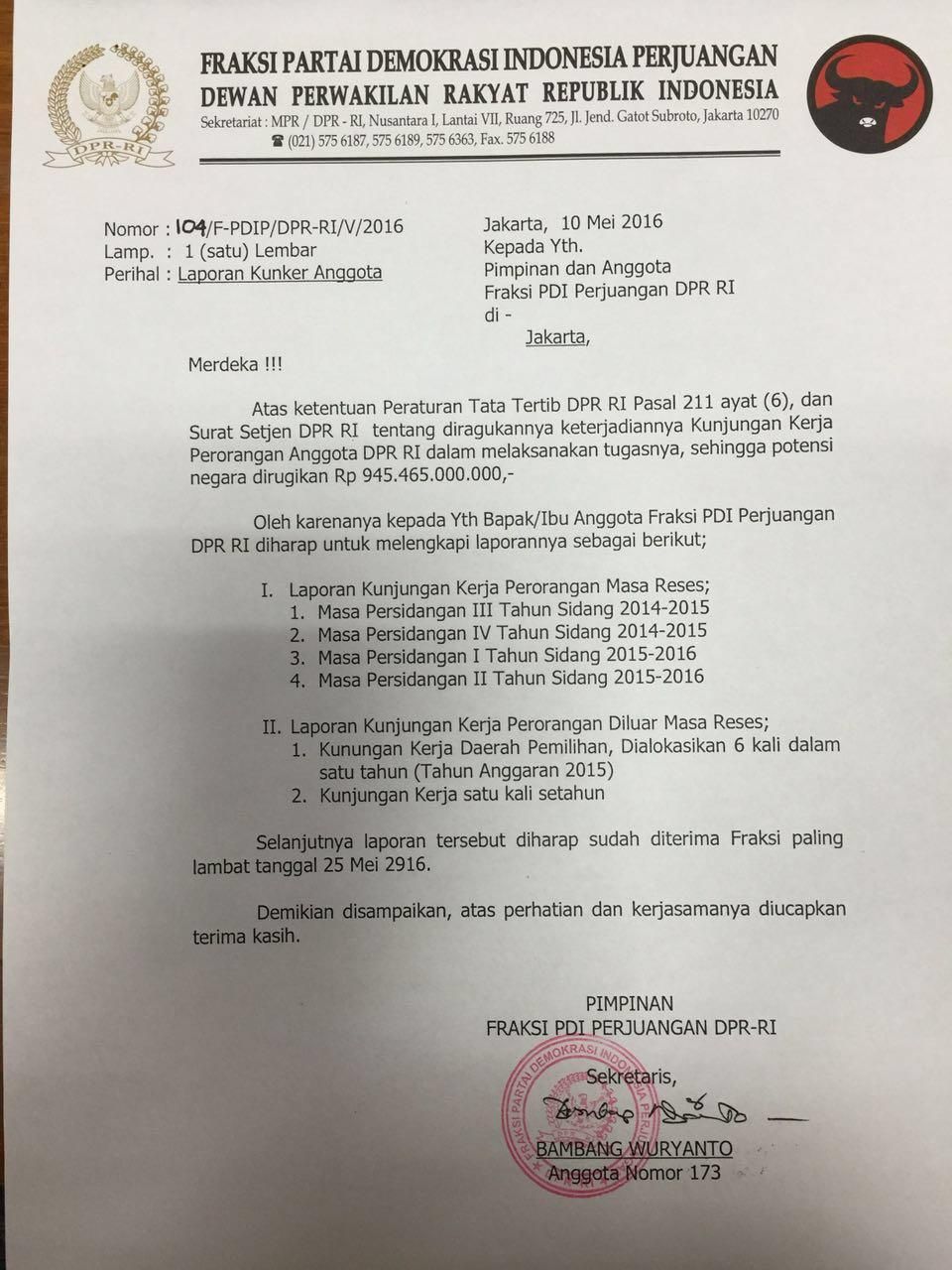 Detail Surat Kunjungan Kerja Nomer 47