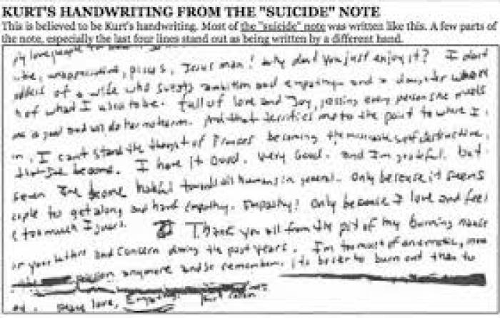 Detail Surat Kurt Cobain Nomer 14