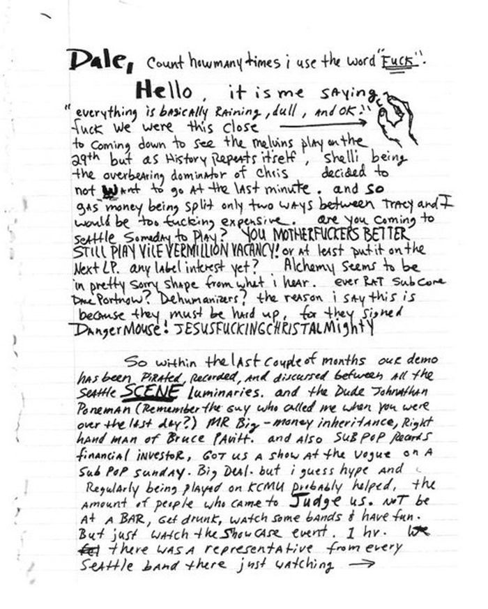 Detail Surat Kurt Cobain Nomer 16