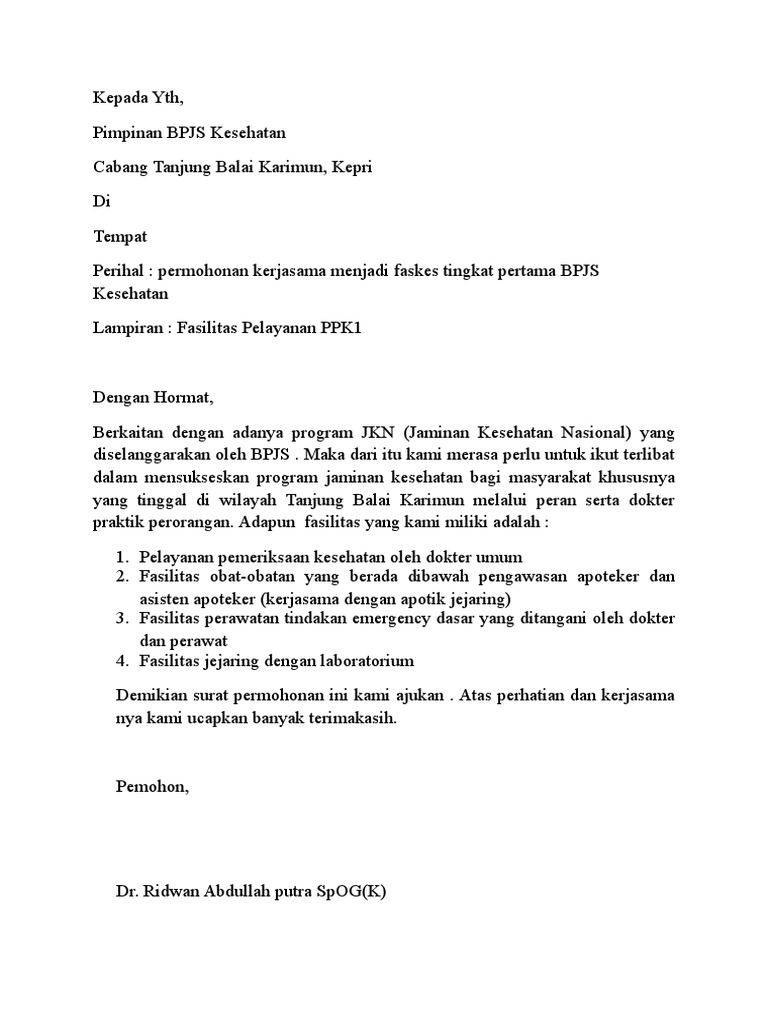 Detail Surat Lamaran Bpjs Nomer 13