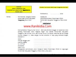 Detail Surat Lamaran Cpns Kabupaten Nomer 45