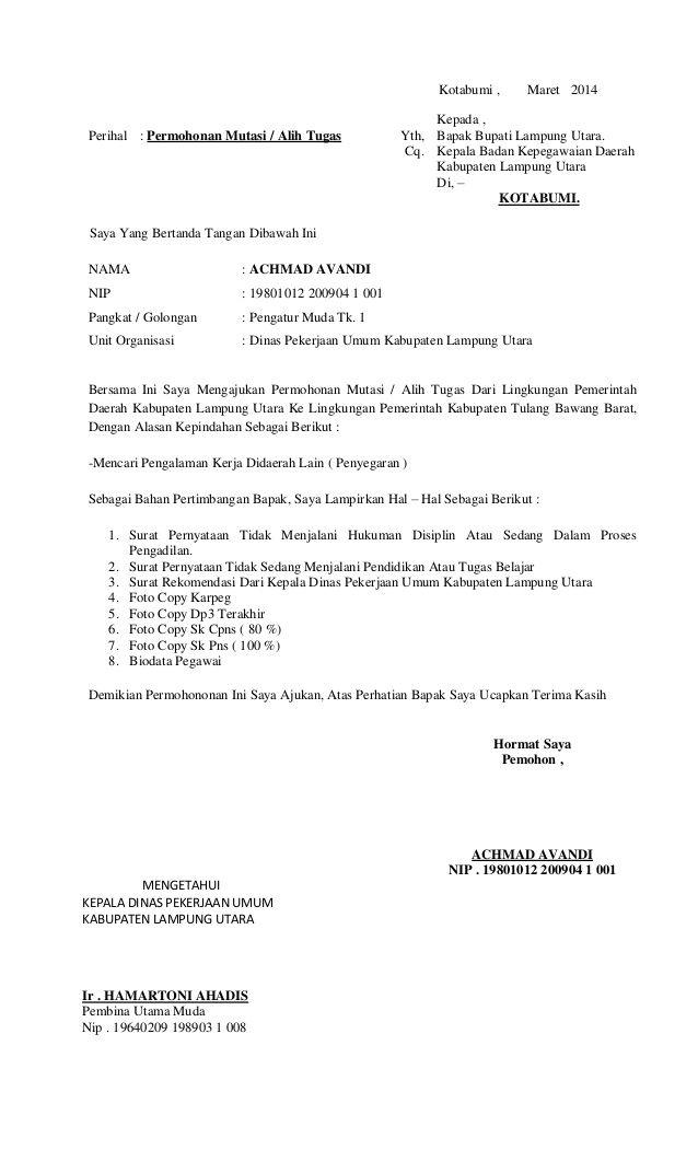 Detail Surat Lamaran Cpns Lampung Utara Nomer 3