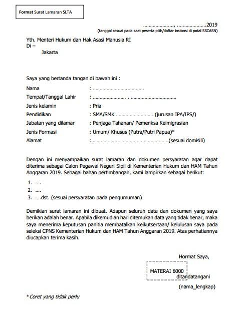 Detail Surat Lamaran Cpns Lipi Nomer 6