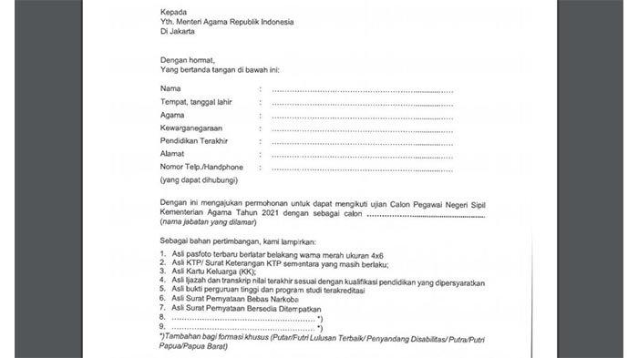 Detail Surat Lamaran Cpns Tulis Tangan Nomer 45