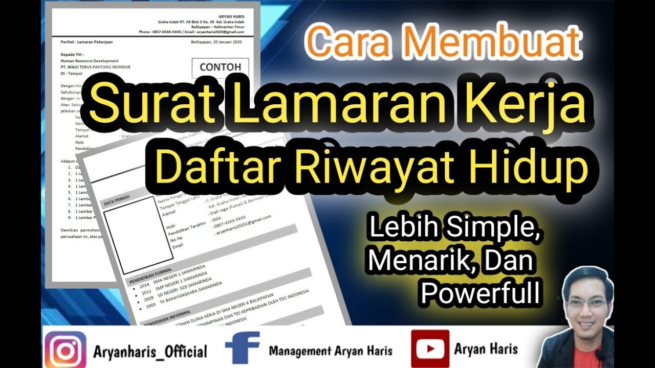 Detail Surat Lamaran Daftar Riwayat Hidup Nomer 42