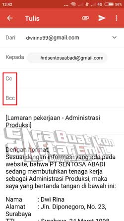 Detail Surat Lamaran Dan Cv Lewat Email Nomer 41