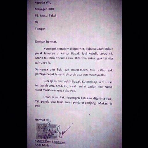 Detail Surat Lamaran Kerja Kaskus Nomer 10