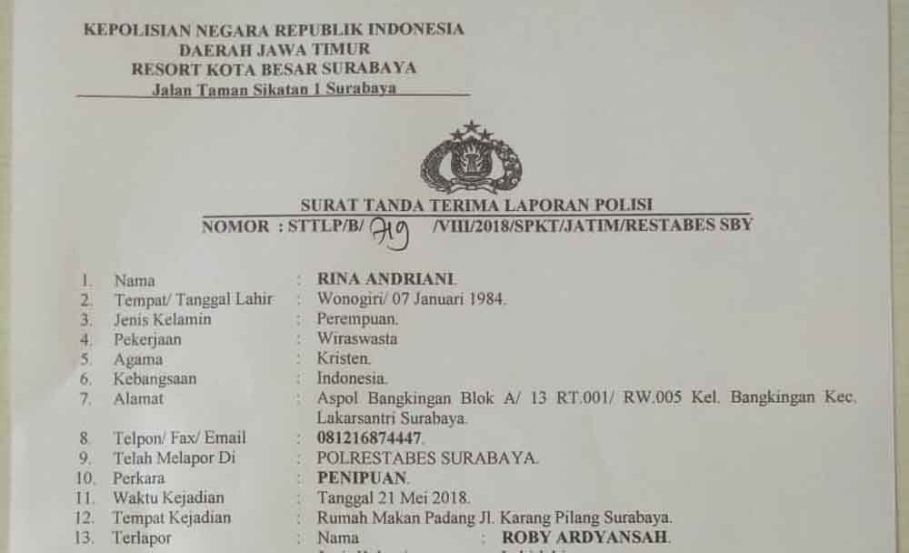 Detail Surat Laporan Polisi Kasus Penipuan Koleksi Nomer 13 Detail Surat Laporan Polisi Kasus Penipuan Koleksi Nomer 13