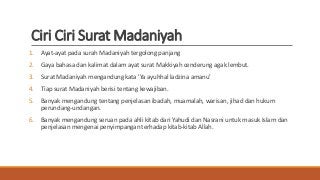 Detail Surat Madaniyah Dan Makkiyah Nomer 15