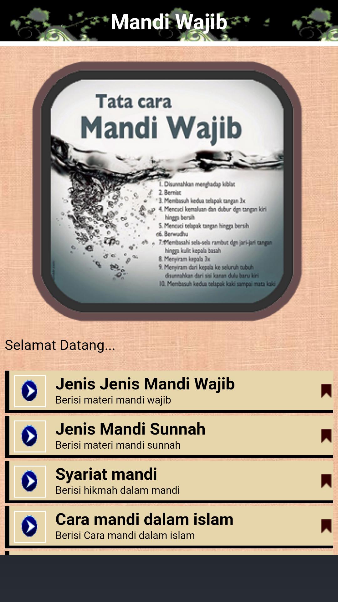 Detail Surat Mandi Wajib Nomer 40