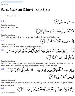 Detail Surat Maryam 1 6 Nomer 10