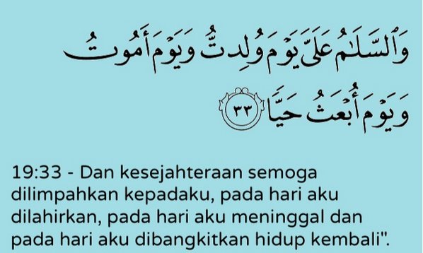 Detail Surat Maryam 33 Nomer 13