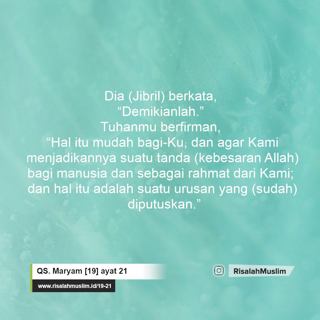 Detail Surat Maryam Ayat 19 Nomer 37