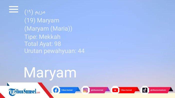 Download Surat Maryam Dan Latin Nomer 35