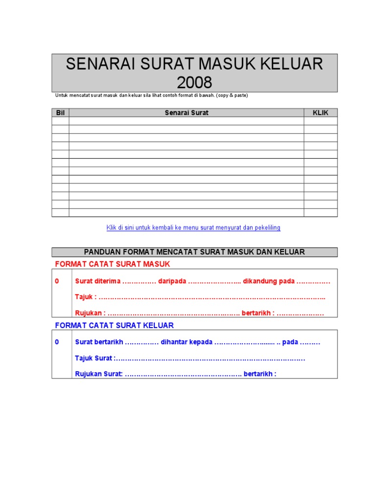 Detail Surat Masuk Dan Keluar Nomer 22