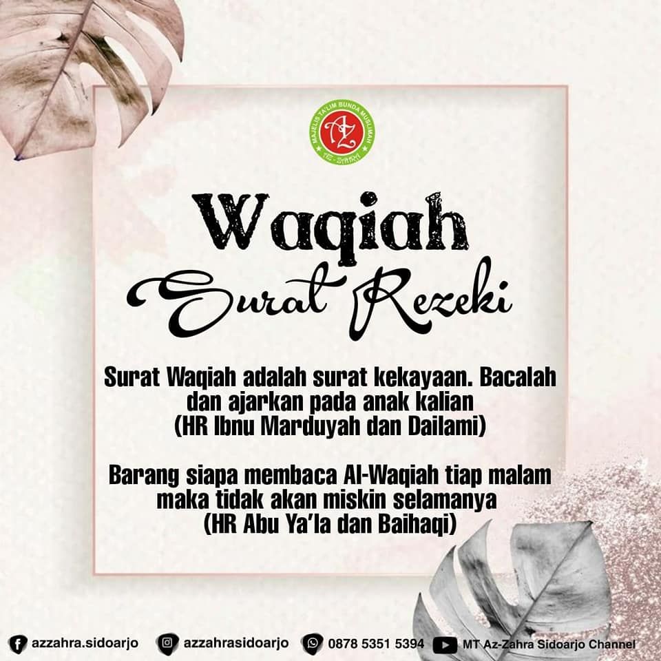 Detail Surat Memperlancar Rezeki Nomer 35