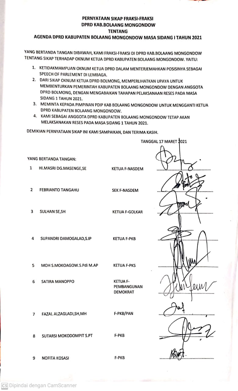 Detail Surat Mosi Tidak Percaya Nomer 39