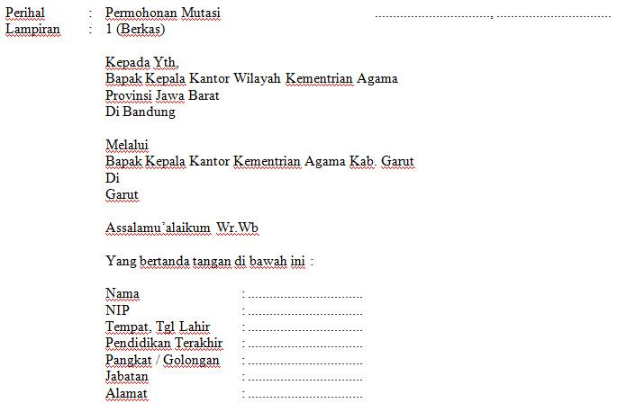 Detail Surat Mutasi Guru Nomer 15