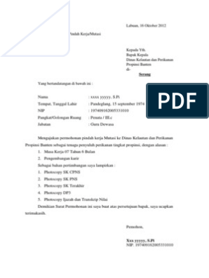 Detail Surat Mutasi Karyawan Nomer 56