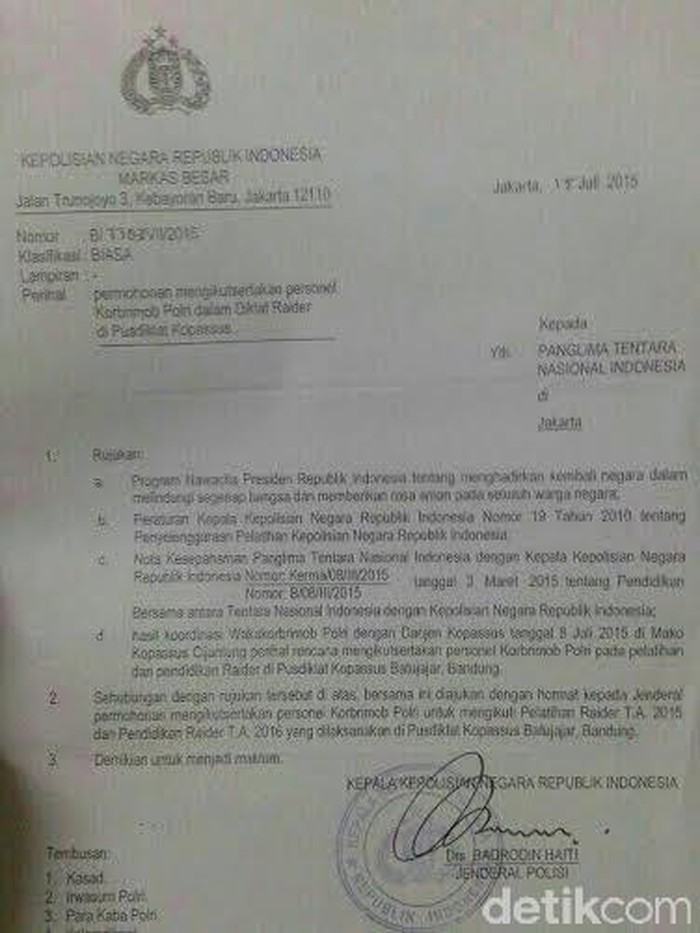 Detail Surat Mutasi Tni Nomer 5