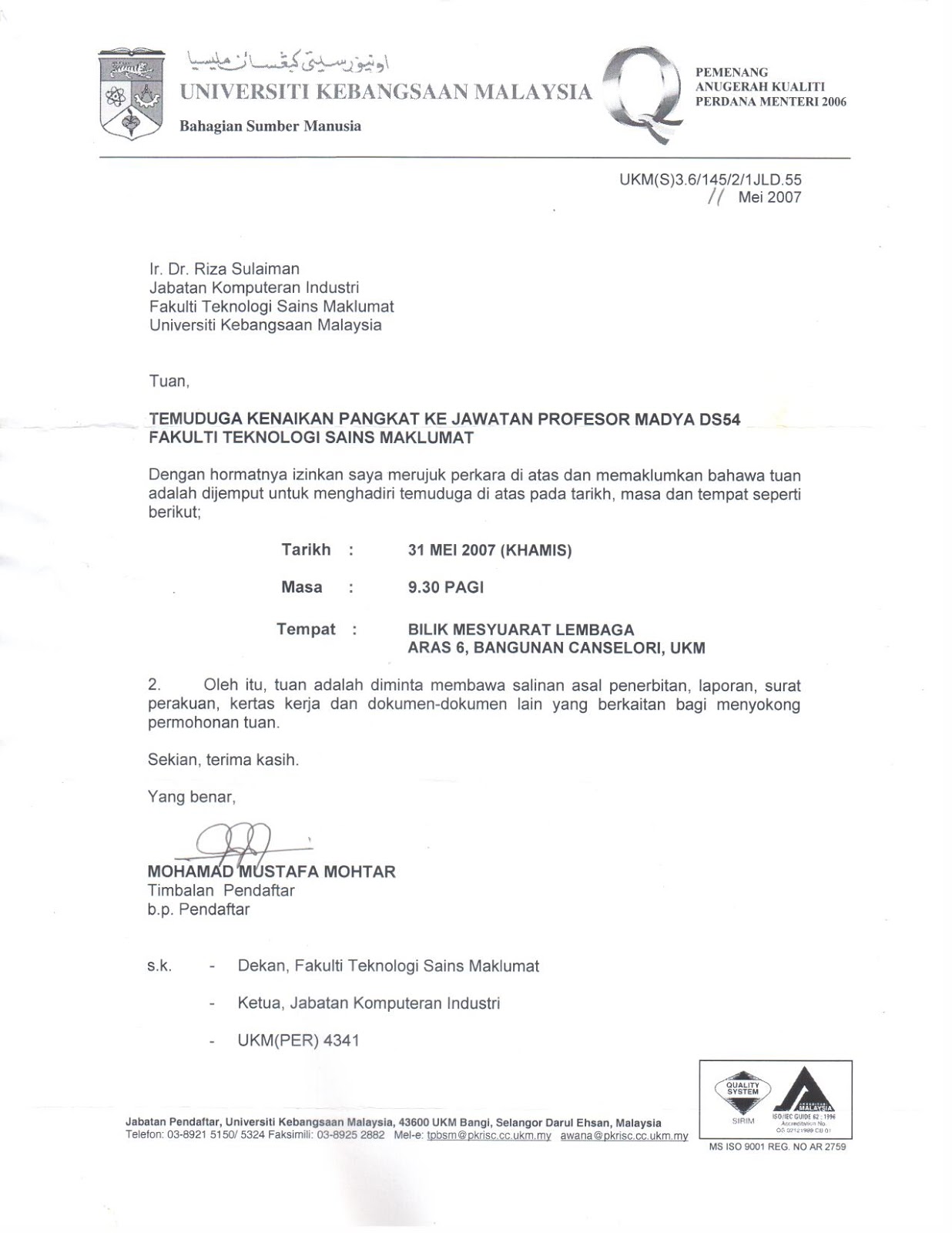 Detail Surat Naik Jabatan Nomer 9