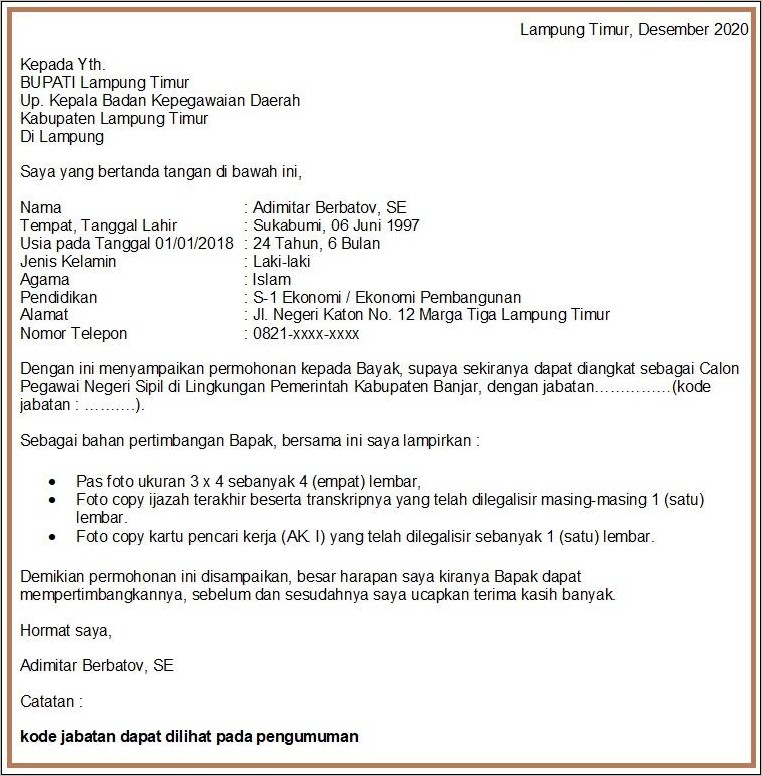 Detail Surat Naik Jabatan Nomer 21