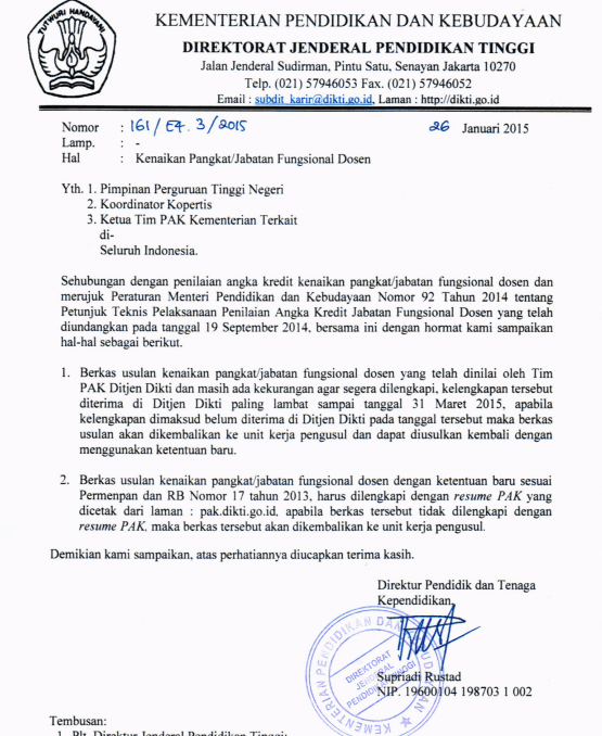 Detail Surat Naik Jabatan Nomer 22